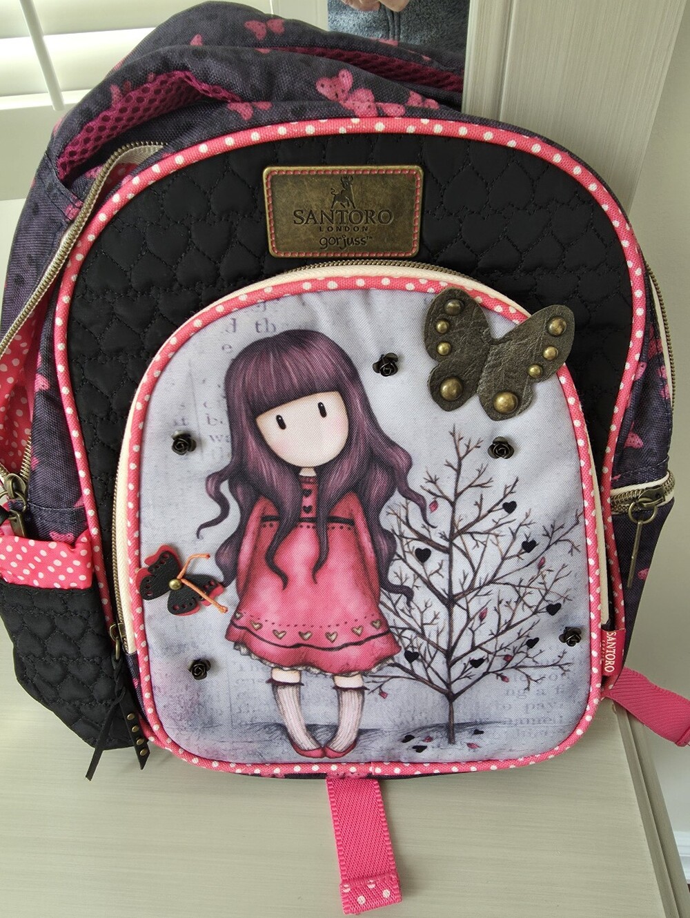 Santoro Kids' Gorjuss Pink Doll Small Backpack